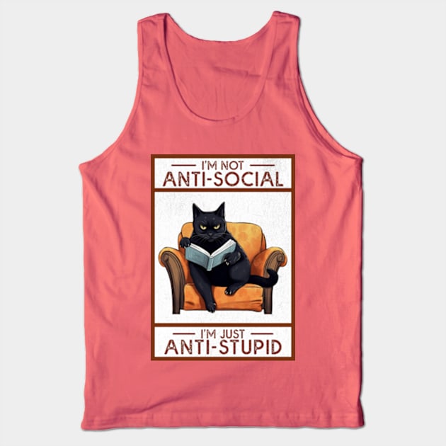 I'm Not Antisocial Tank Top by Three Meat Curry